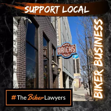 Image to promote biker friendly Business Bricks Bar and Grill in Cedar Rapids, Iowa