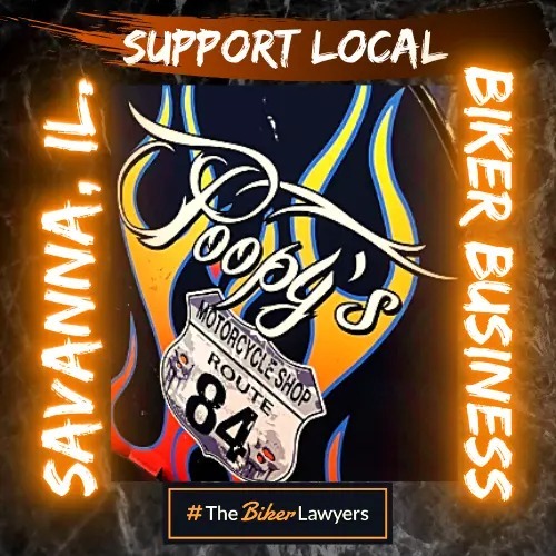 Image of the Biker-Friendly Business Badge for Poopy's in Savanna, Ill