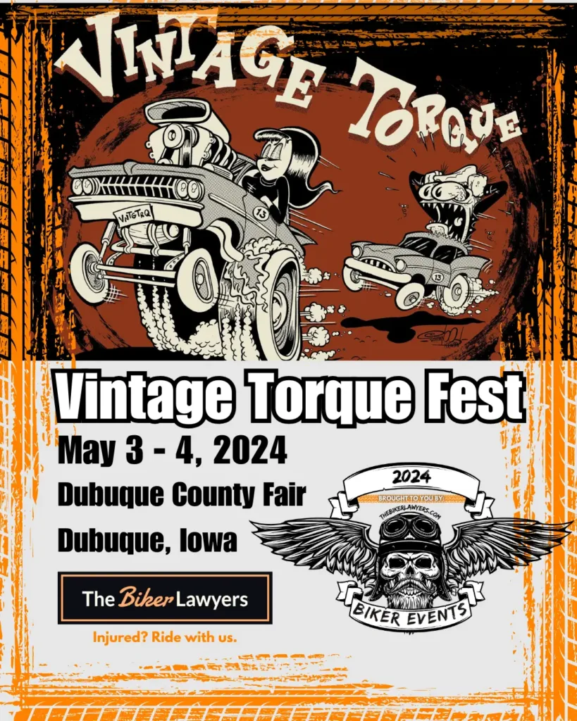 Promotional image for the Vintage Torque Fest 2024