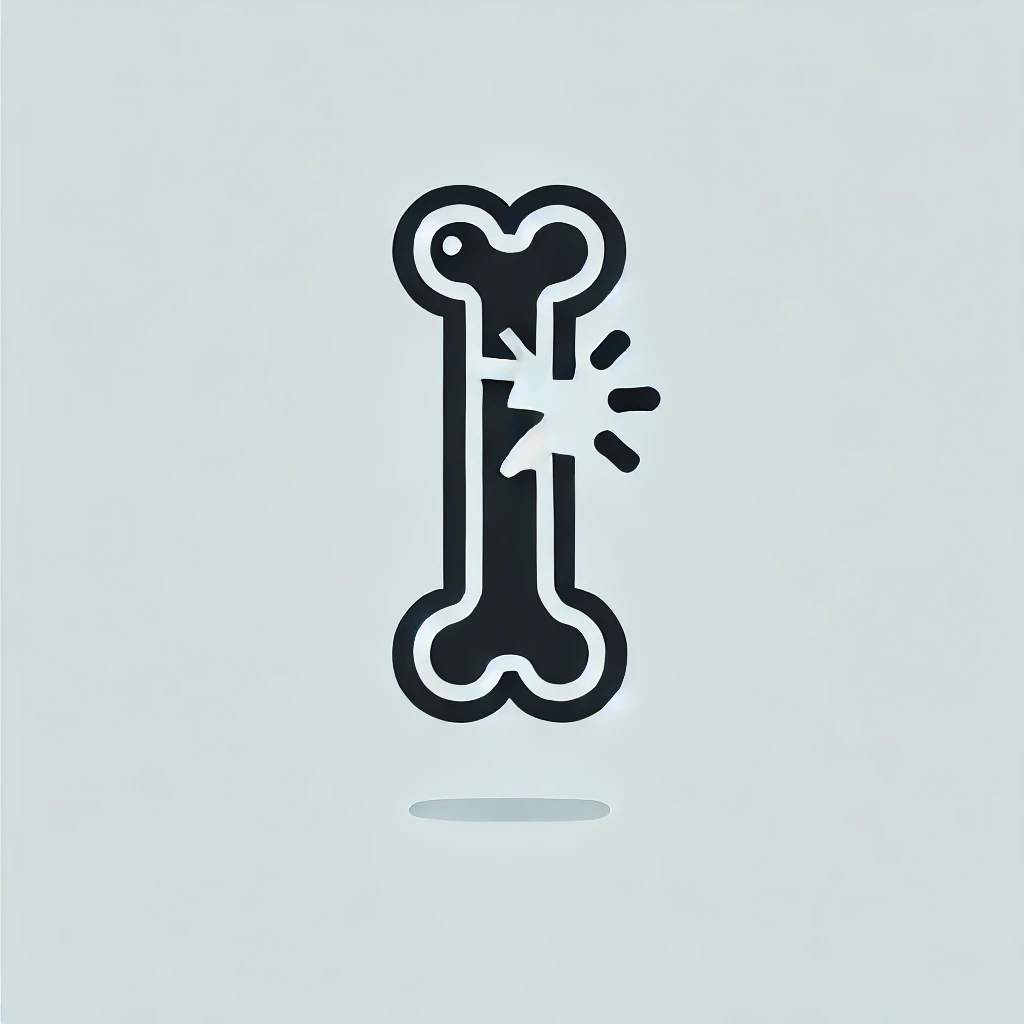 icon representing broken bones