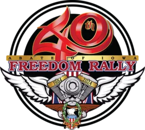 Logo for the 40th Anniversary of the Abate of Iowa Freedom Rally