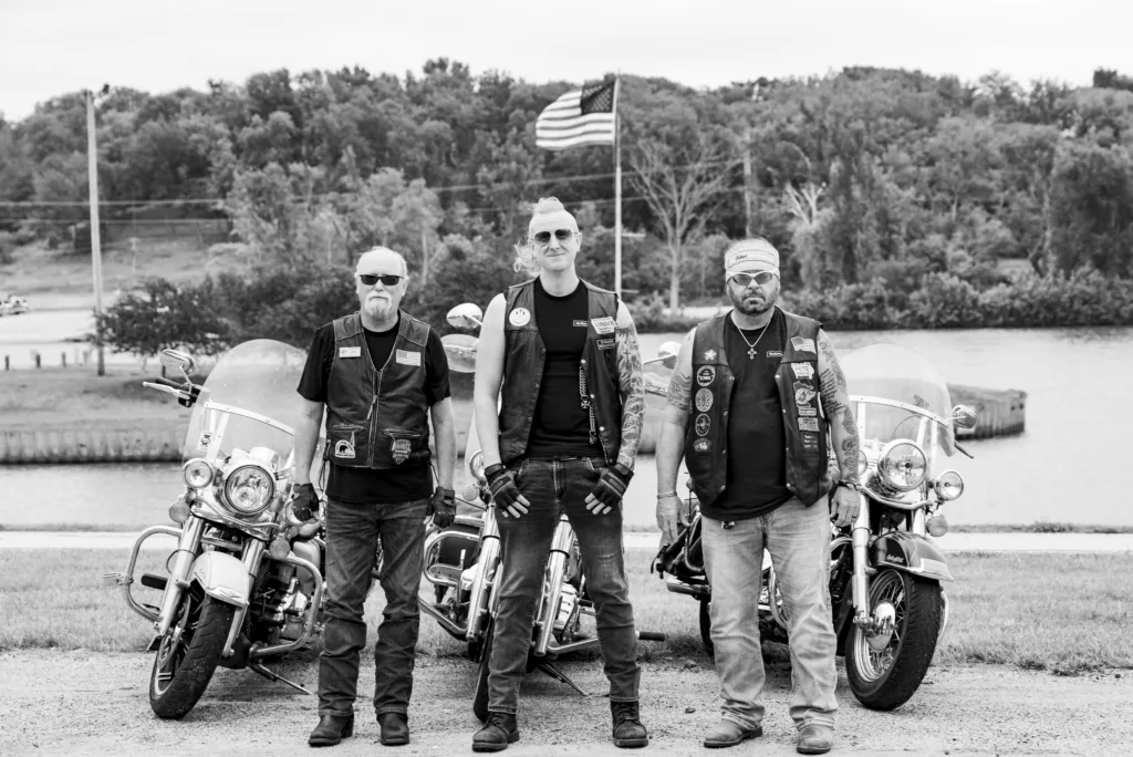 Black and white image of The Biker Lawyers, Personal Injury Lawyers