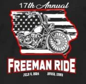 Image promoting the 17th Annual Freeman Ride in Avoca Iowa