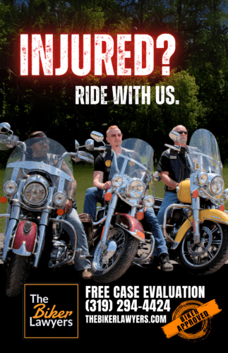 Image promoting a free consultation with personal injury lawyers The Biker lawyers