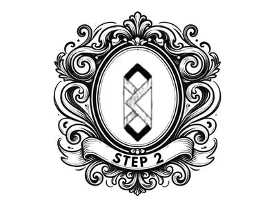 Illustration of the second step in how to fold a bandana.