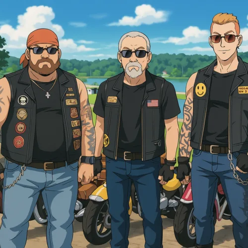 Illustration of The Biker Lawyers, Personal Injury Attorneys from Cedar Rapids Iowa and Des Moines, Iowa