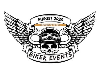 Decorative banner for Midwest (Iowa) Motorcycle events in August 2026, presented by The Biker Lawyers